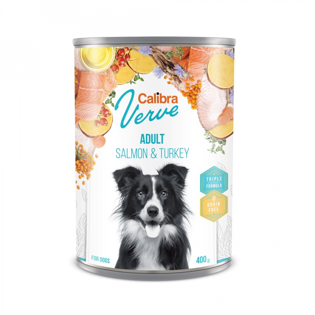 Calibra Dog Verve Adult Salmon & Turkey 400g can
		
					| Calibra